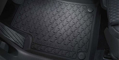 VAUXHALL Genuine Crossland X Footwell Floor Mats Rubber All Weather - Jet Black - Mud/Rain/Snow/Footwell/Passanger/Driver/Rear/Front