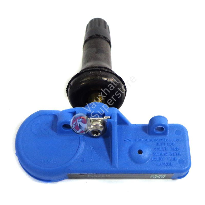 SENSOR, WITH VALVE, AUTO LEARN, RUBBER (FOR TYRE PRESSURE MONITORING SYSTEM, RPO UJN) (EXCEPT OPC, VXR)