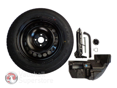 Corsa D (2006-2014) Full Sized Spare Wheel 15 Inch 4 Stud - Complete Kit