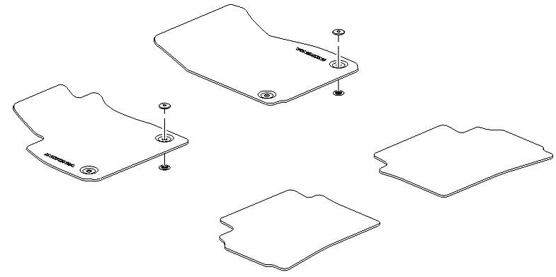 Genuine vauxhall insignia shop mats