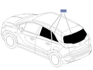 VAUXHALL CROSSLAND X SUN BLIND - GENUINE NEW - 39180336