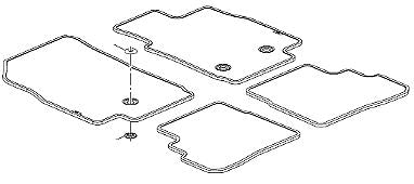 VAUXHALL VIVA FLOOR MAT SET - GENUINE NEW - 39090616