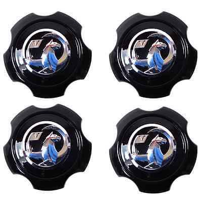 CORSA D 2007 2014 BLACK 5 STUD GRIFFIN SET OF FOUR CENTRE CAPS