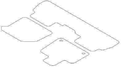 VAUXHALL COMBO E CARPET MATS PASSENGER VAN - GENUINE NEW - 95599965