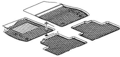 VAUXHALL FLOOR MAT SET - GENUINE NEW - 13351439