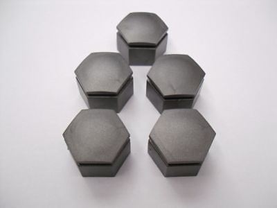 INSIGNIA ALLOY WHEEL NUT COVERS IN ANTHRACITE X5