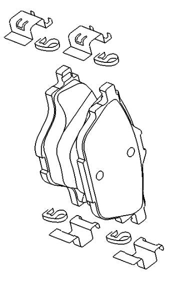 VAUXHALL BRAKE PAD KIT -  GENUINE NEW - 95525378