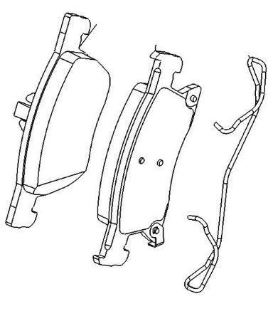 VAUXHALL BRAKE PAD KIT - GENUINE NEW - 39103797