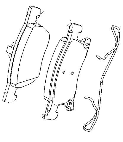VAUXHALL BRAKE PAD KIT - GENUINE NEW - 39103797
