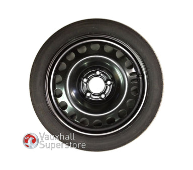 Corsa C (2001-2006) 16 Inch Steel Wheel, 4 Stud, 4J X 16 (Space Saver) With Tyre