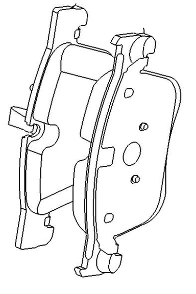 VAUXHALL BRAKE PAD KIT -  GENUINE NEW - 95525370