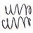 Vauxhall Front Road Spring Set Vectra 3.0 Manual Ac Ident Rr - 93192774