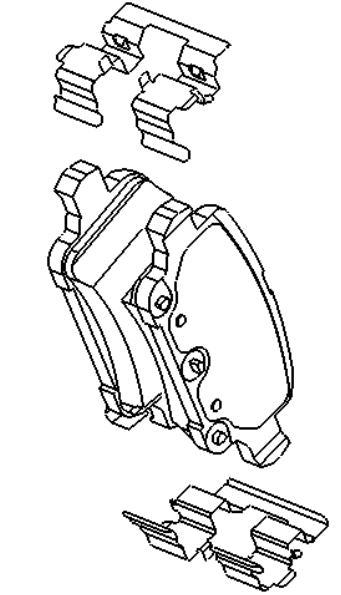 VAUXHALL BRAKE PAD KIT - GENUINE NEW - 95526568