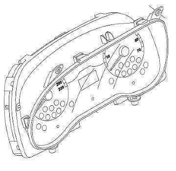 VAUXHALL INSTRUMENT CLUSTER - GENUINE NEW - 95527411