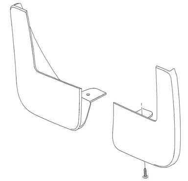 VAUXHALL COMBO E REAR MUDFLAPS - GENUINE NEW - 39175973