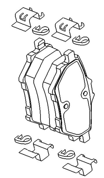 VAUXHALL BRAKE PAD KIT -  GENUINE NEW - 95525386