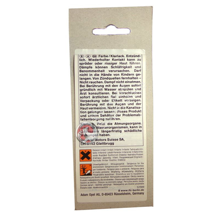 VAUXHALL TOUCH UP PAINT - GENUINE NEW - PAINT CODE 168 - TOMATO RED