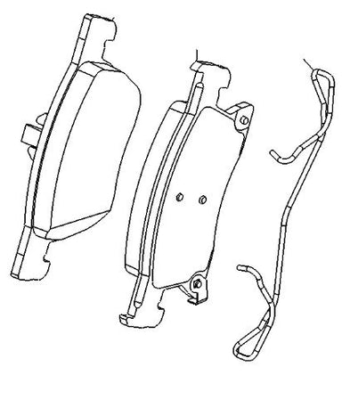 VAUXHALL BRAKE PAD KIT - GENUINE NEW - 95526567