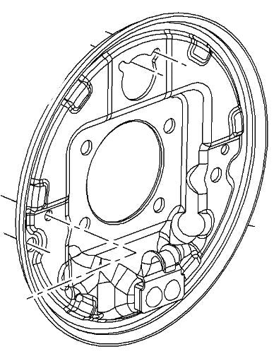 VAUXHALL REAR BRAKE CARRIER - GENUINE NEW - 42550407
