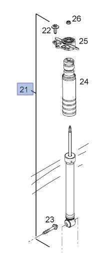 VAUXHALL SHOCK ABSORBER  - GENUINE NEW - 95507193