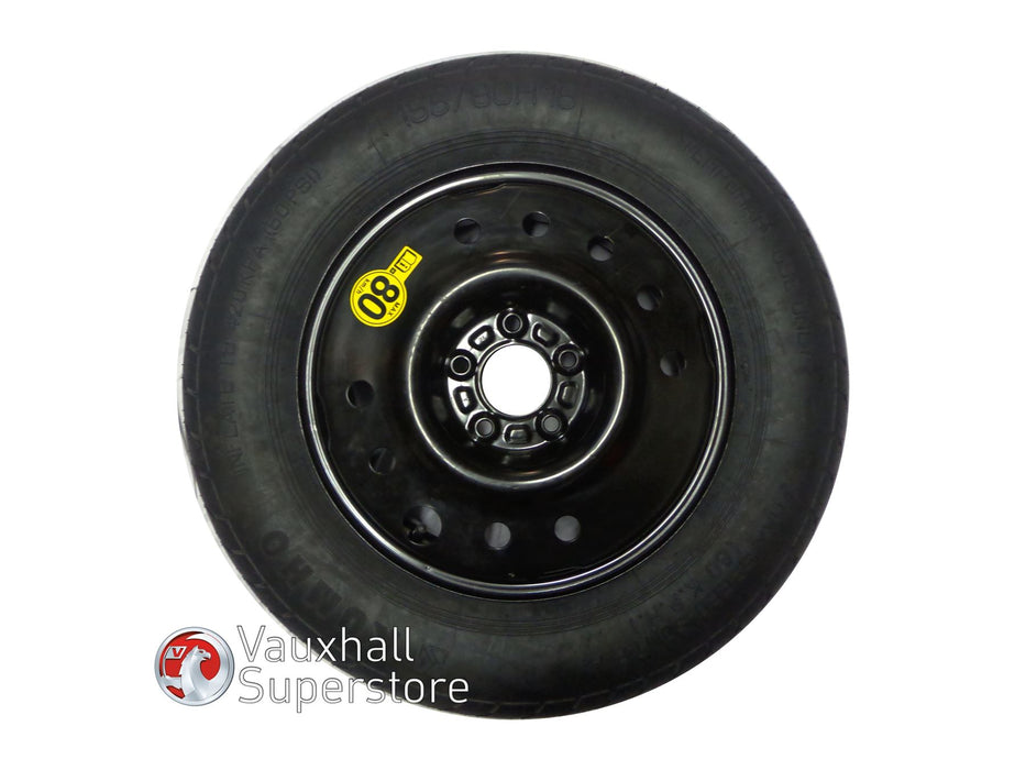 Mokka 16 Inch Steel Spare Wheel, 4J X 16  (Space Saver) With Tyre