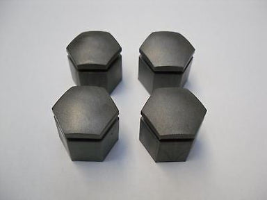 23MM ALLOY WHEEL NUT COVERS SET OF 4 IN GREY