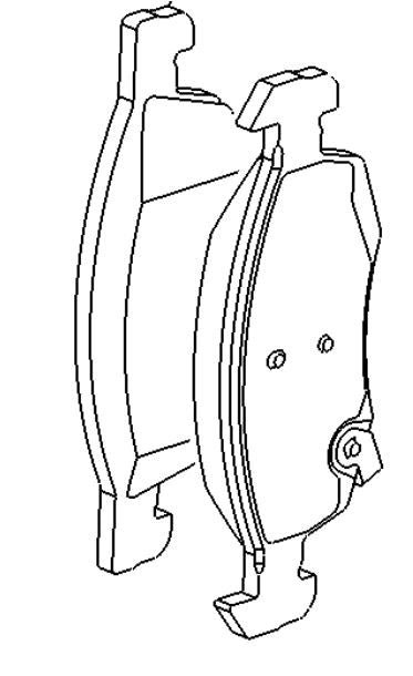 VAUXHALL BRAKE PAD KIT - GENUINE NEW - 95524972