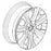 Cascada (2013-) 17 Inch Alloy Wheels - Set of 4 with Winter Tyres