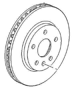 VAUXHALL BRAKE DISC - GENUINE NEW - 13579147