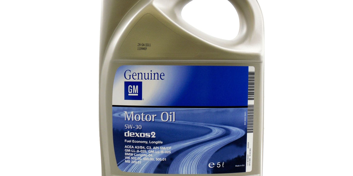 Original GM/OPEL dexos2 5W-30, Motoröl, vollsynthetisch, ACEA A3/B4/C3,  GM-LL-A-025, Opel, API SM/CF, GM-LL-B-025, BMW Longlife 04, MB Freigabe  229.51, VW 502.00, VW 505.00, SAE 5W-30, VW 505.01, - Motoröle für alle  Fahrzeuge