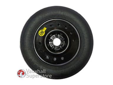 MOKKA X 16 Inch Steel Spare Wheel, 4J X 16  (Space Saver) With Tyre