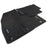 Grandland X Velour Car Mats - (2018-) - Black with Stitched Edges