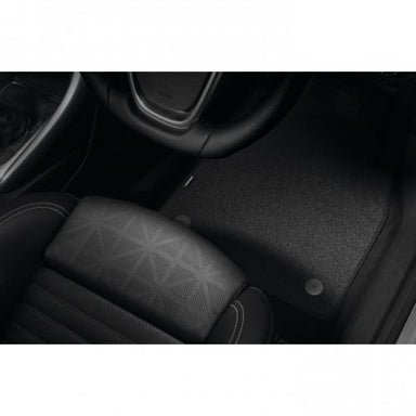 Cascada Velour Floor Mats- Jet Black (Set of Four)