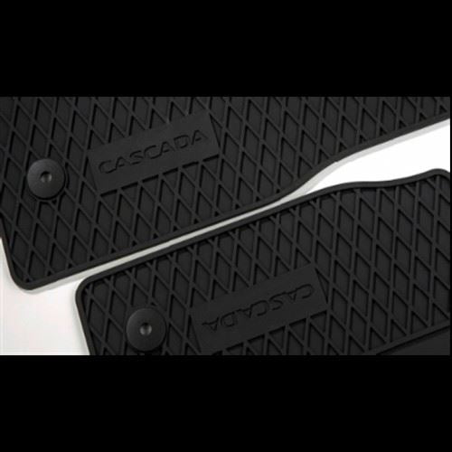 Cascada Jet Black All Weather Rubber Mats - Set of Four