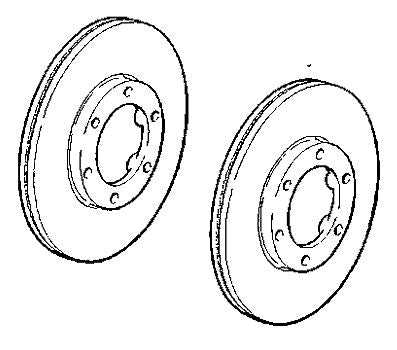 VAUXHALL FRONT BRAKE DISC - GENUINE NEW - 97034034 - ONE ONLY AT THIS PRICE