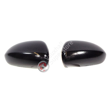 CORSA E WING MIRROR COVERS SET - CARBON EFFECT